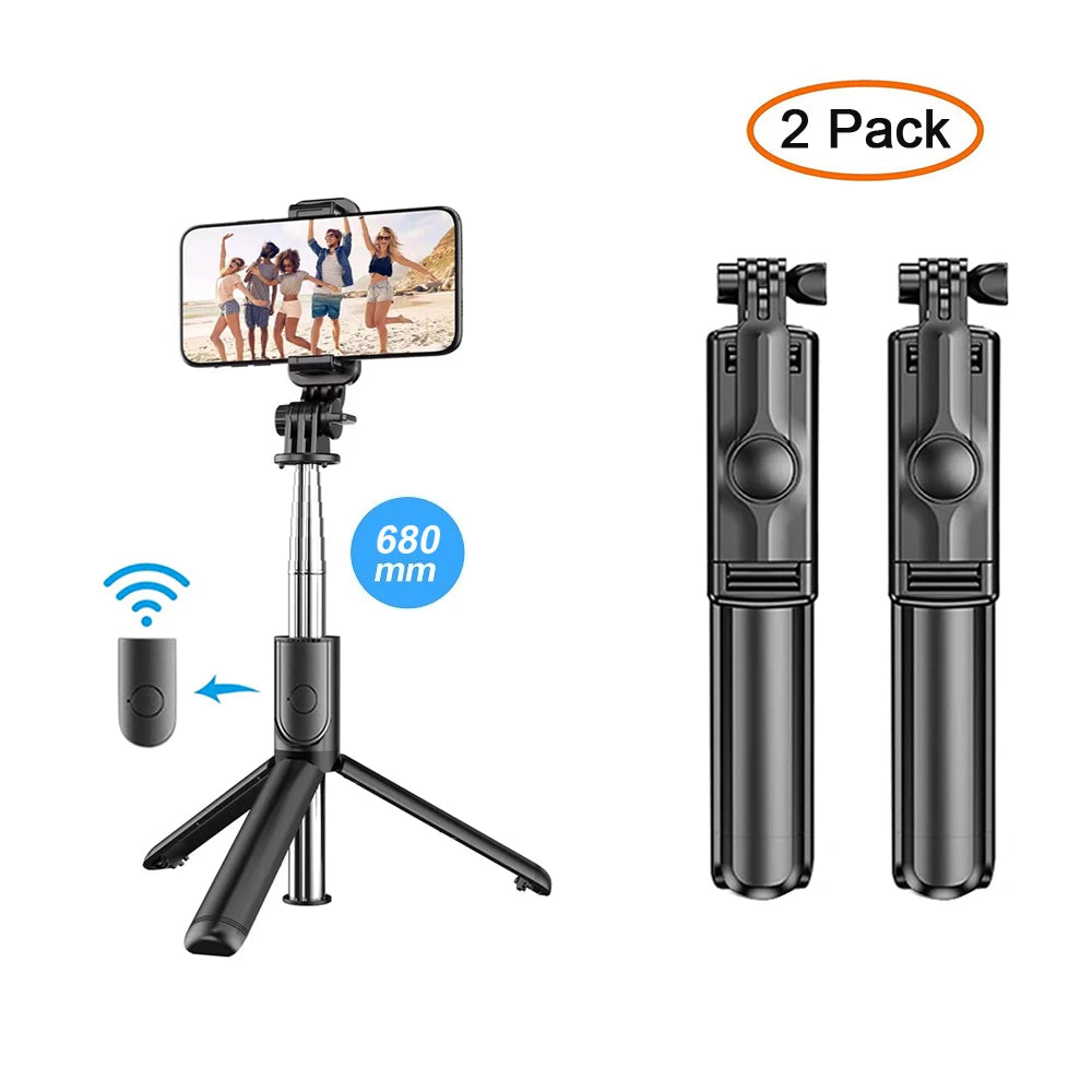 Selfie Stick Tripod Extendable Wireless Bluetooth Remote Portable Smartphone Tripod Stand Mount for IOS Android Phone