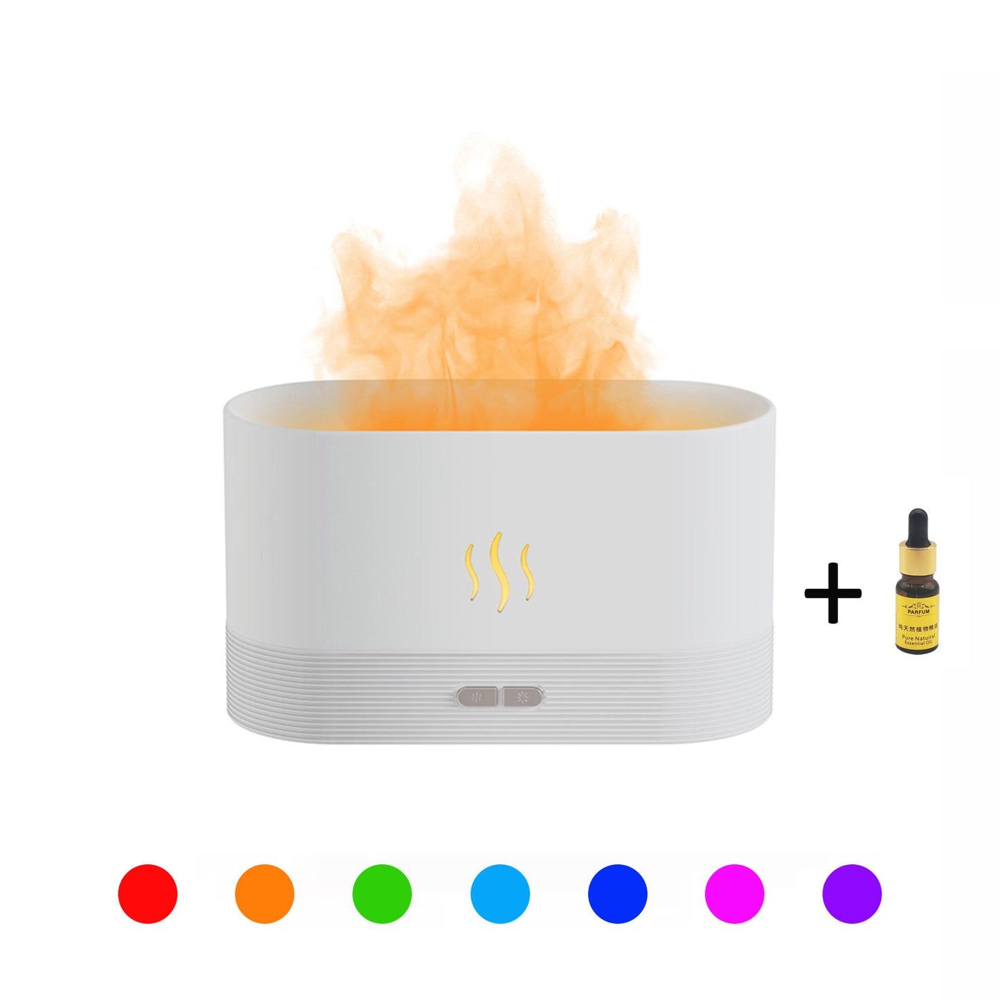 USB Ultrasonic Flame Humidifier Led RGB Colorful Essential Oil Fire Flame Aroma Diffuser