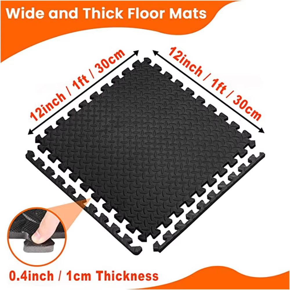 12Pcs Eva Foam Mat Anti-Slip Mat Home Rug Gym Puzzle Exercise Floor Mat Baby Foam Play Interlocking Floor Mat for Home Workout