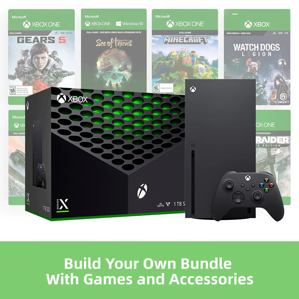 Series X 1TB Gaming Console Choose Your Own Games & Accessories Bundle