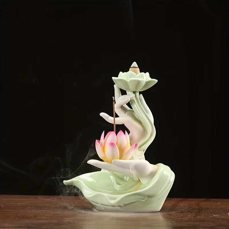 Lotus Reflux Incense Stove Base - Bergamot Incense Stove Decoration - Bedroom Accessories Room Decoration Home Accessories