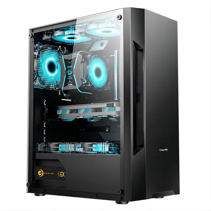 Gaming PC Core A8 7680 CPU with 16G RAM 500 G SSD ATX/ITX/M-ATX Full View Side Panel Temper Glass Front Gaming Pc Game