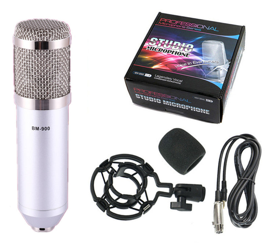 Live Broadcast Sound Card Set with Condenser Microphone