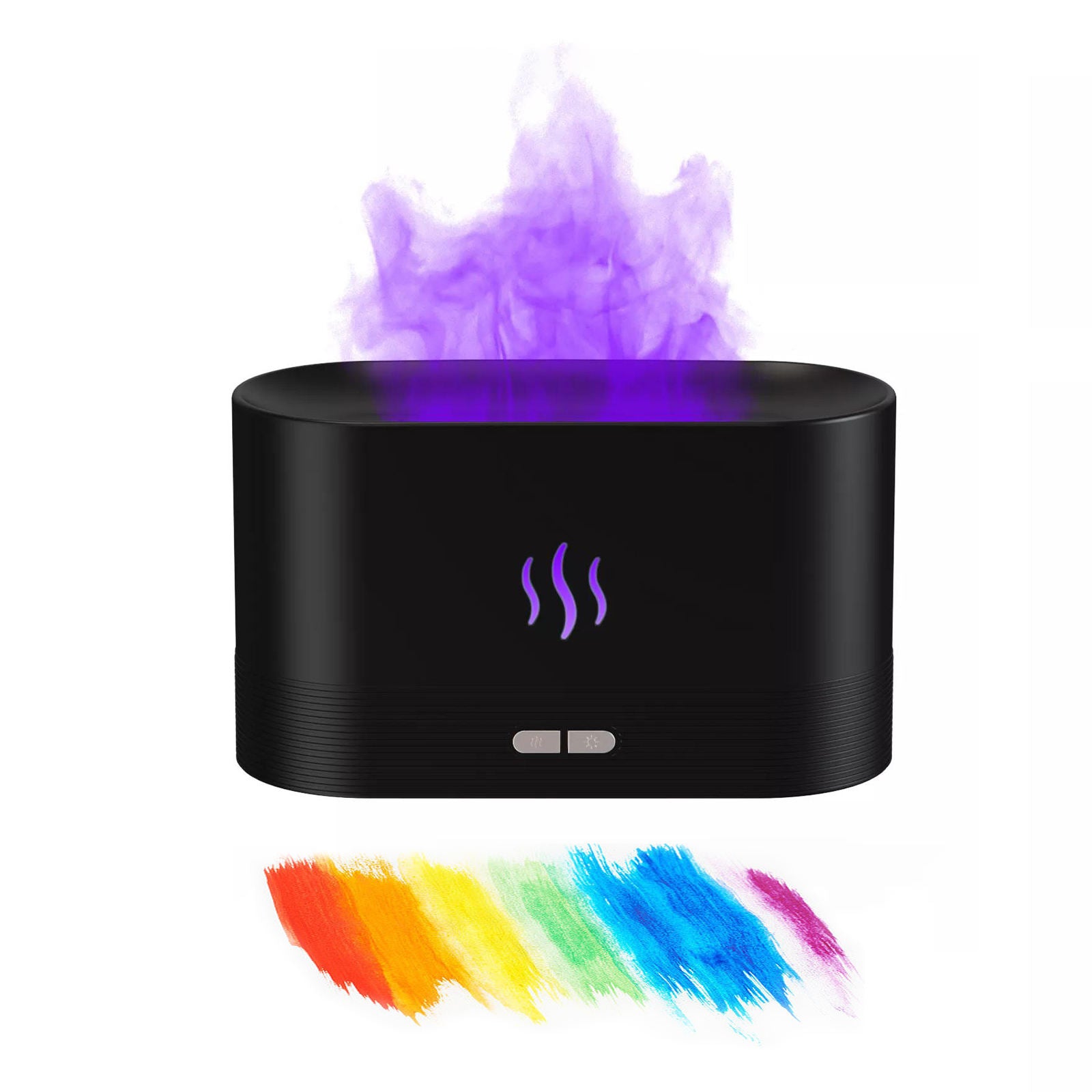 USB Ultrasonic Flame Humidifier Led RGB Colorful Essential Oil Fire Flame Aroma Diffuser