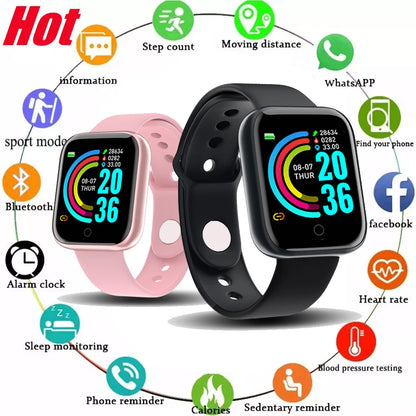 Smart Watch Women Waterproof Wristwatches Men Smartwatch Electronic Clock Kids Fitness Tracker Watch for Xiaomi Huawei Bracelet